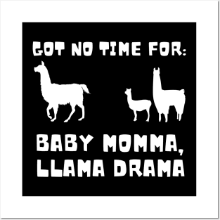 Baby Mama Llama Drama 01a Posters and Art